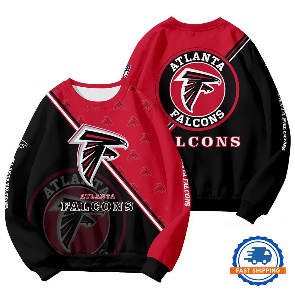 ATL Falcons Football Team Round Neck Sweatshirt