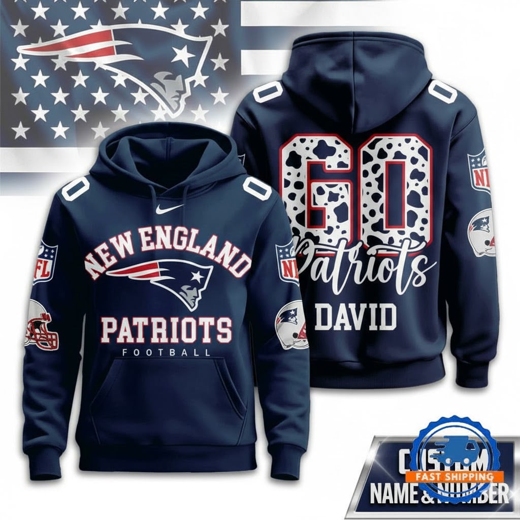 NE Patriots Football Custom Game Day Hoodie Shirt