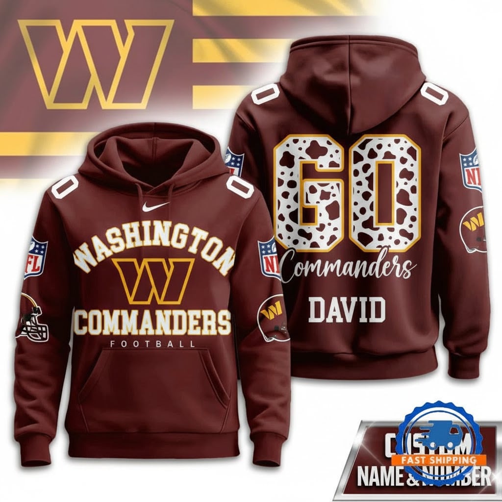 WAS Commanders Football Custom Game Day Hoodie Shirt