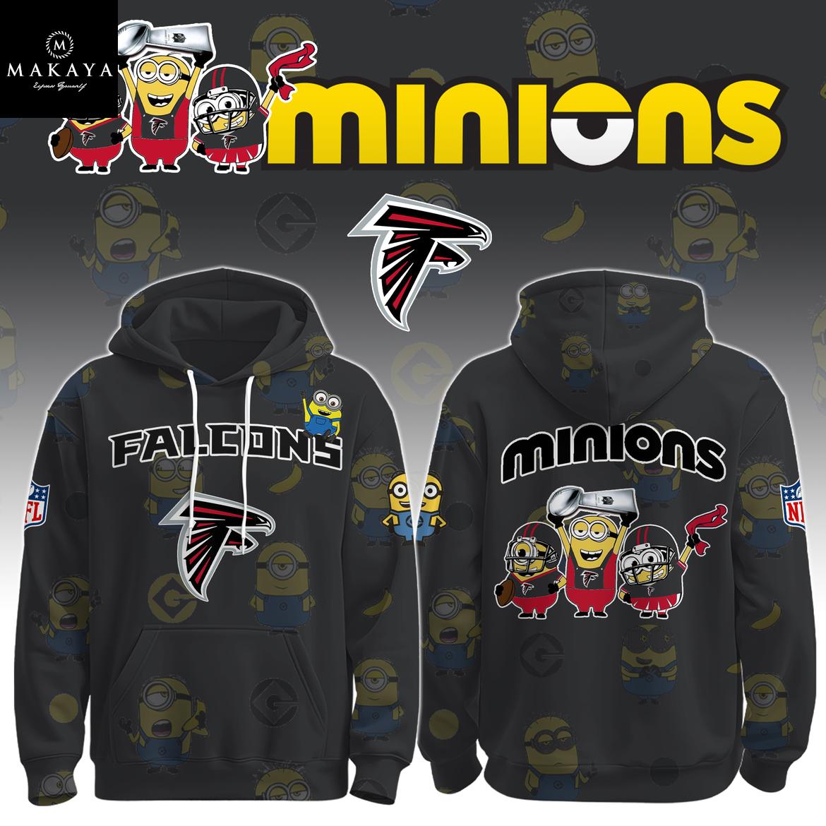 Atlanta Falcons x Minions Celebrate NFL Holiday Game 2025 Hoodie T-Shirt