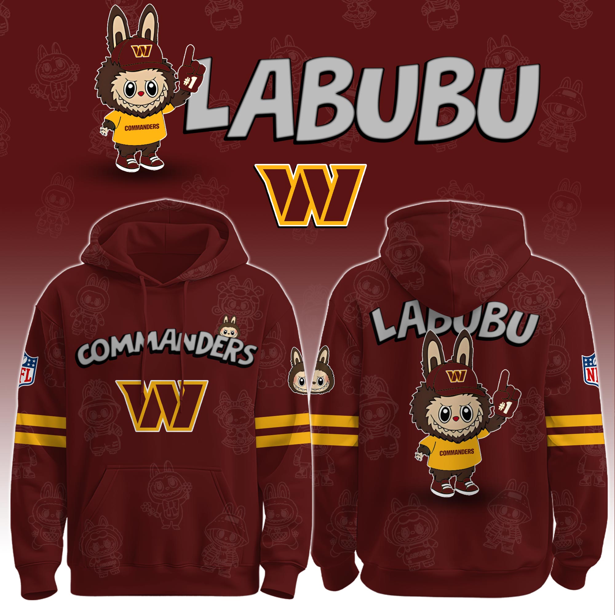 W Commanders x Labubu Limited Edition Hoodie