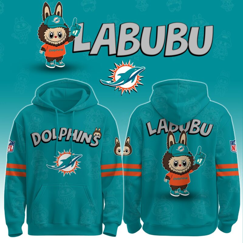 M Dolphins x Labubu Limited Edition Hoodie