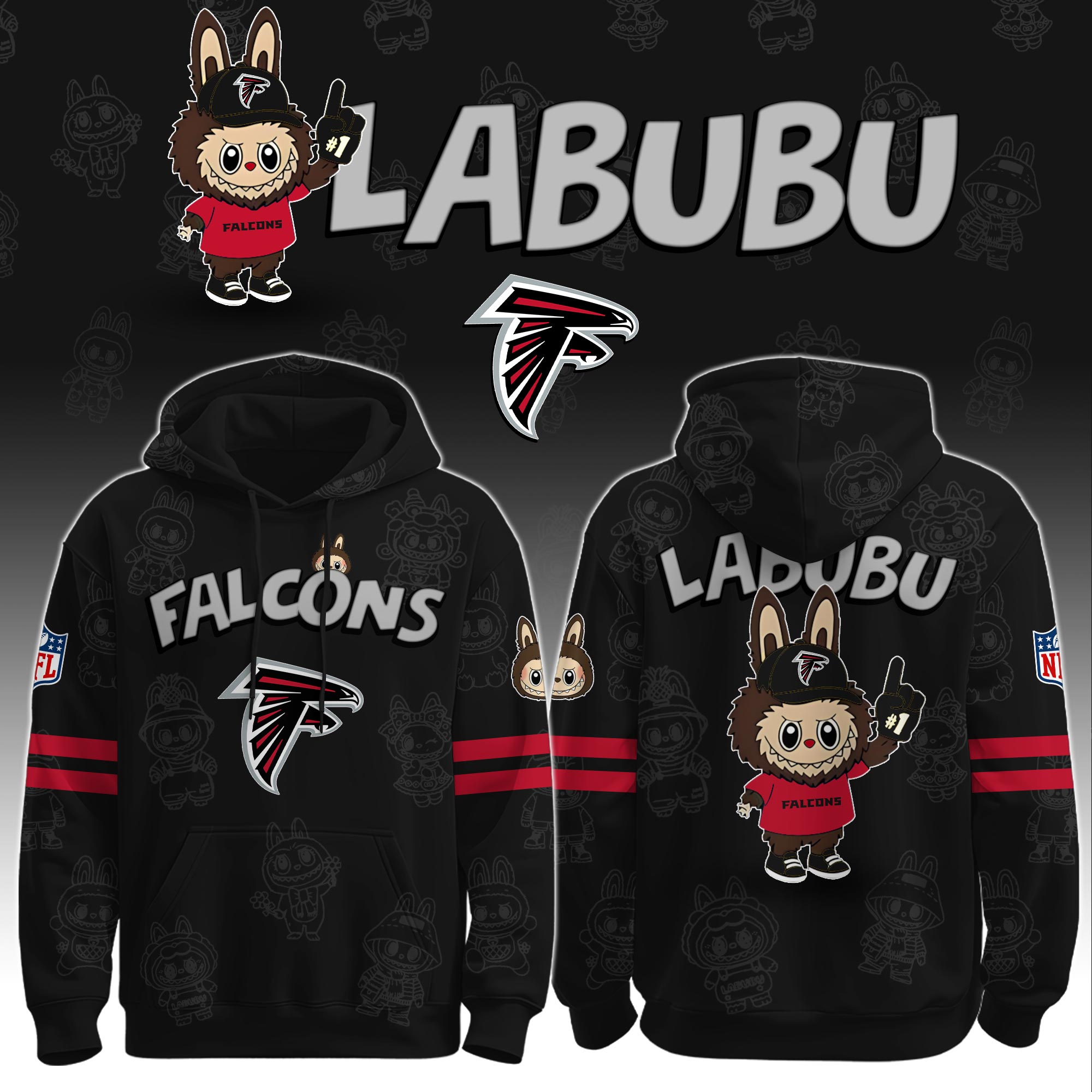 A Falcons x Labubu Limited Edition Hoodie