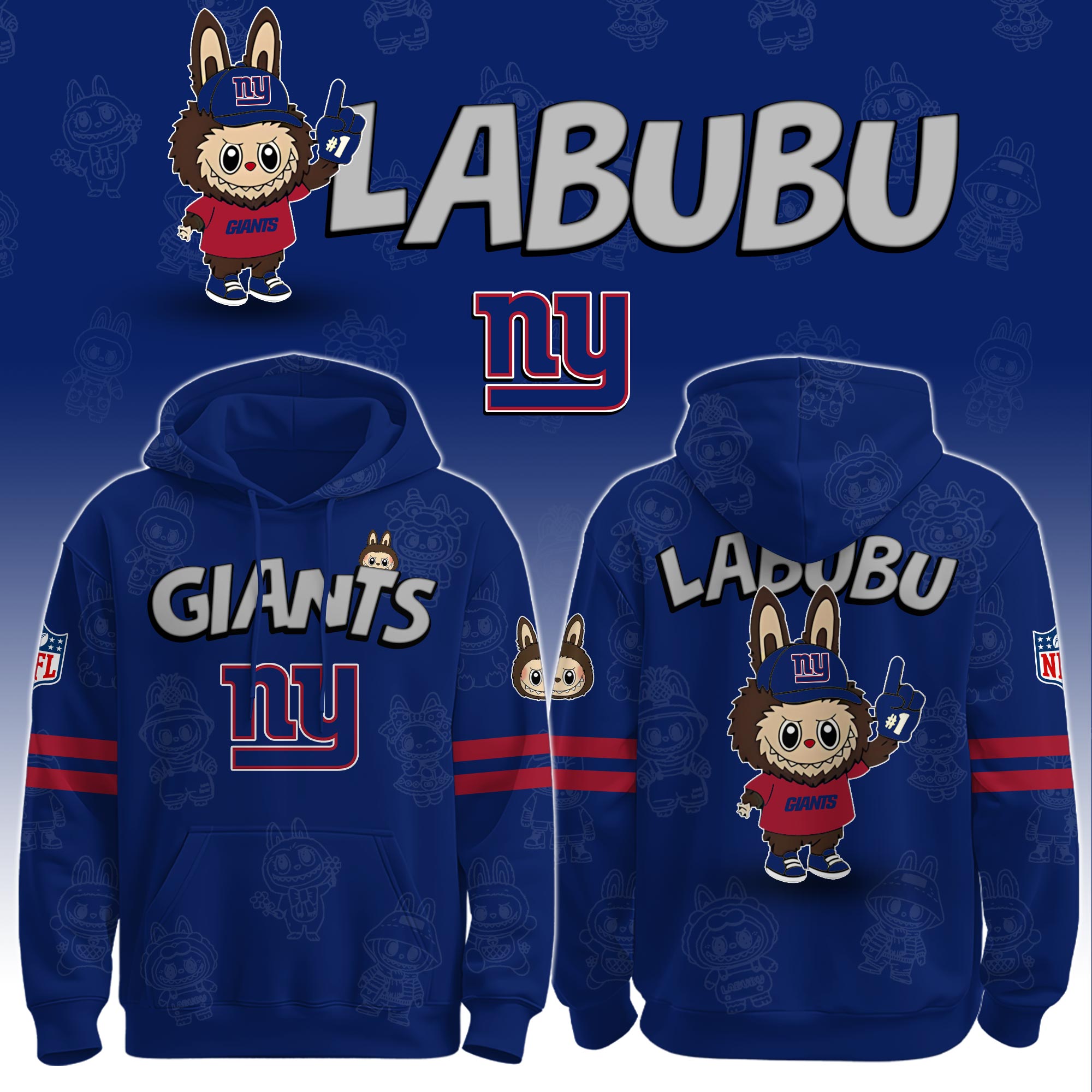 NY Giants x Labubu Limited Edition Hoodie