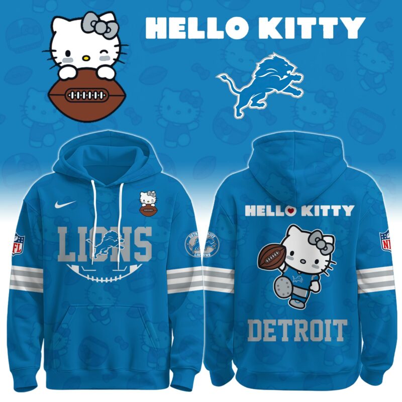 DET Lions Special Hello Kitty Limited Edition Hoodie