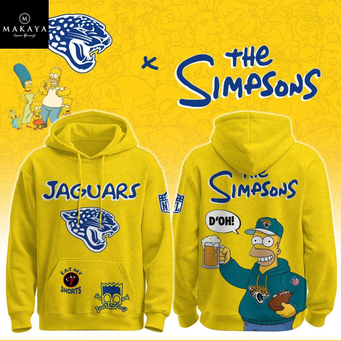 Jacksonville Jaguars The Simpsons NFL Crossover 2025 Hoodie T-Shirt