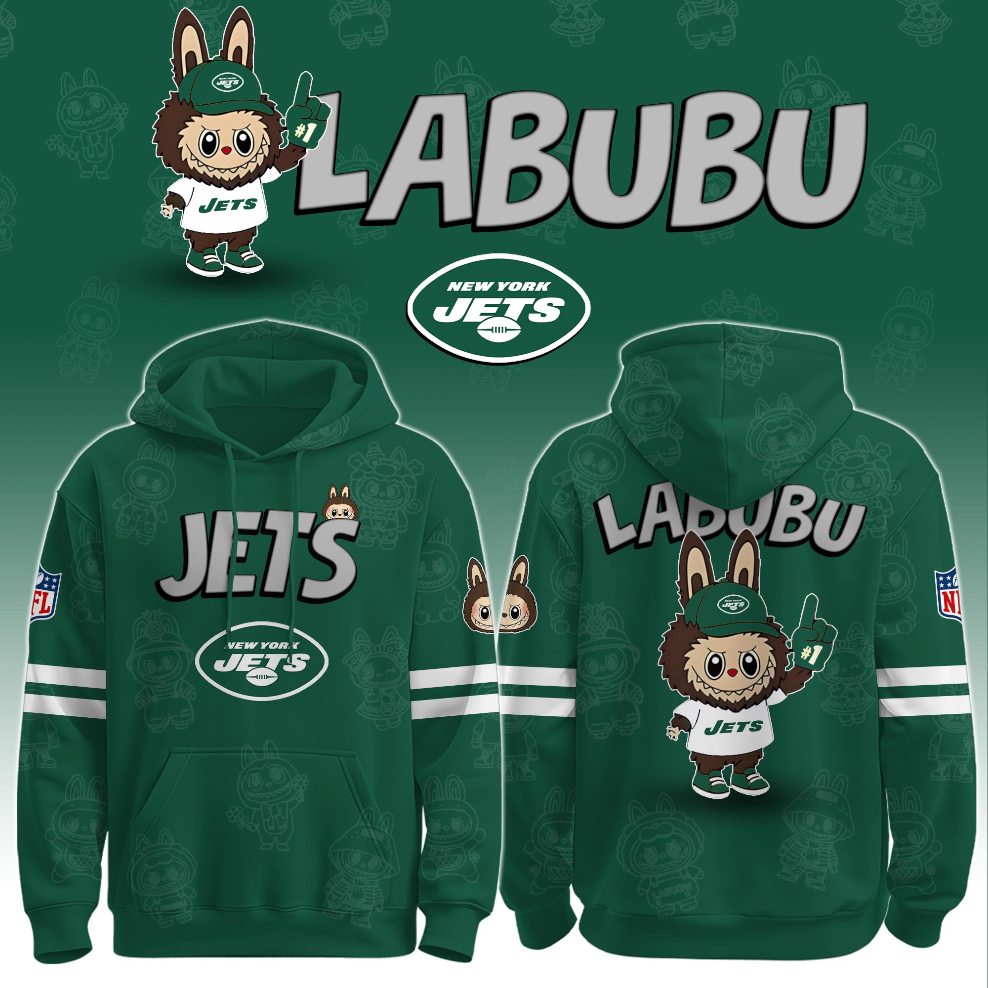 NY Jets x Labubu Limited Edition Hoodie