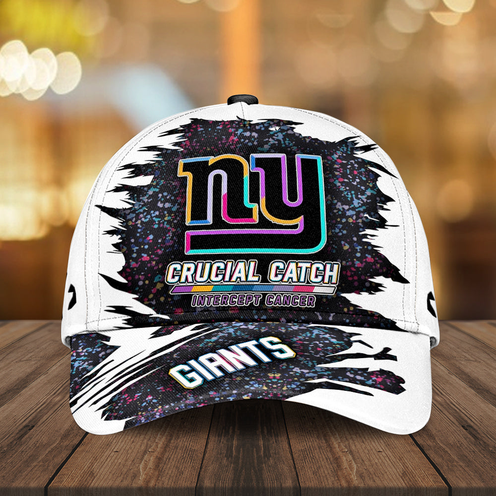 New York Giants x Crucial Catch Intercept Cancer Classic Cap
