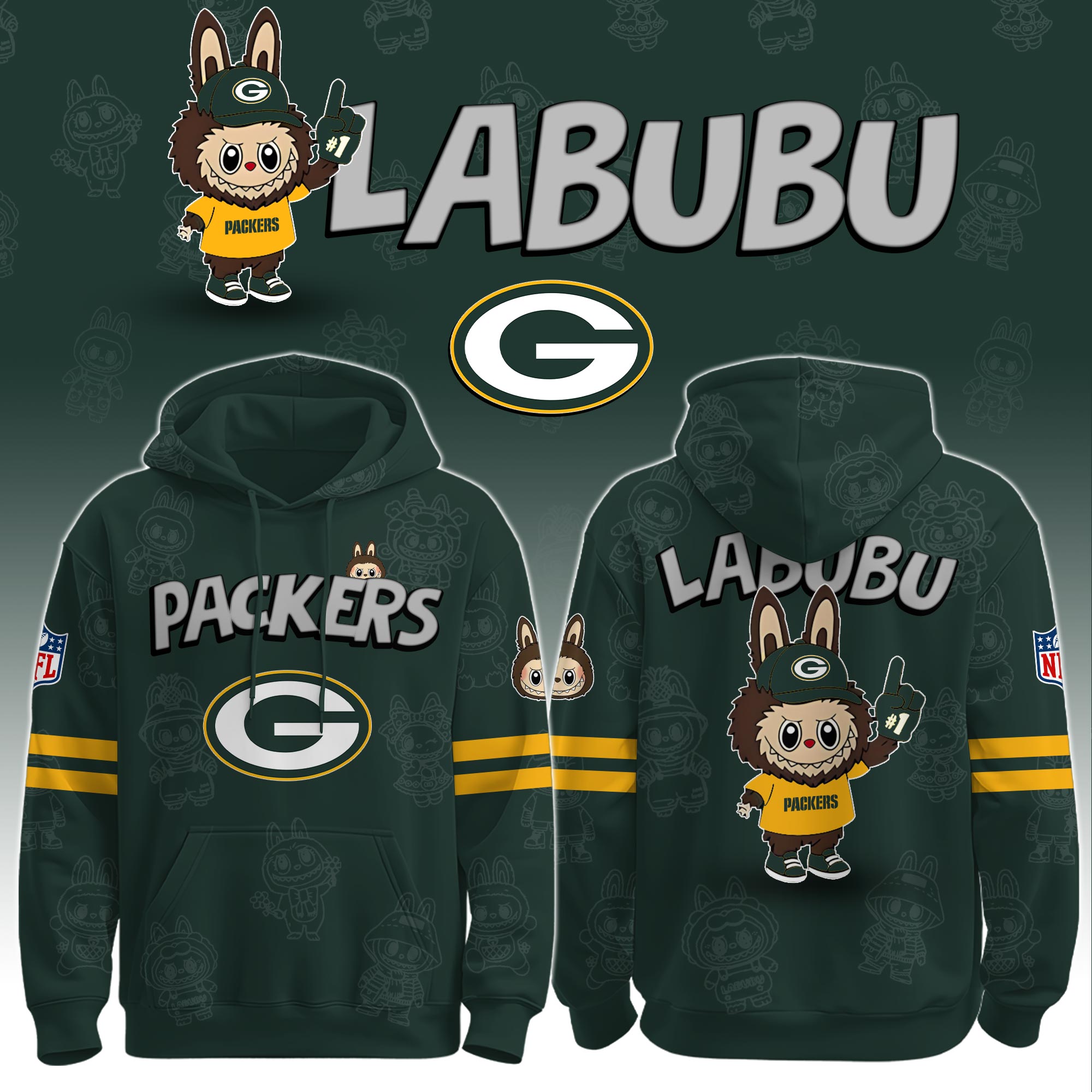 GB Packers x Labubu Limited Edition Hoodie