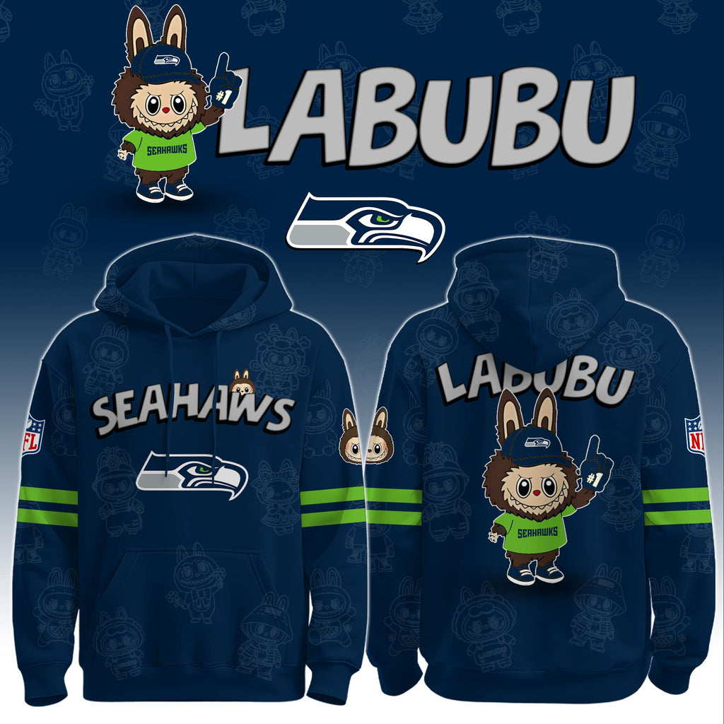 S Seahawks x Labubu Limited Edition Hoodie