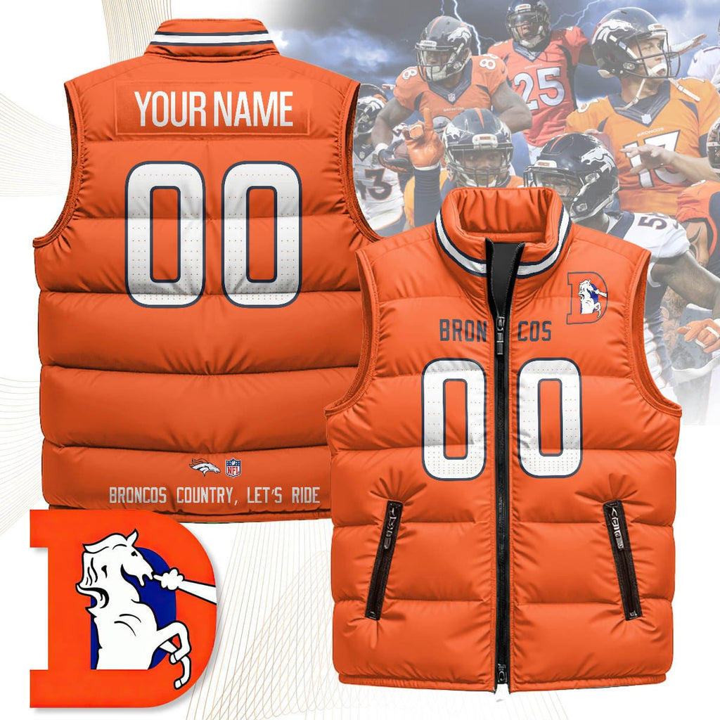 Denver Broncos Unisex Puffer Vest