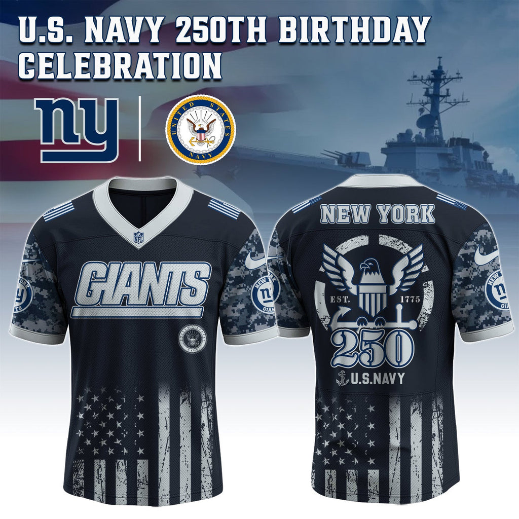 New York Giants NFL x U.S. NAVY 250TH Birthday Special Edition Jersey