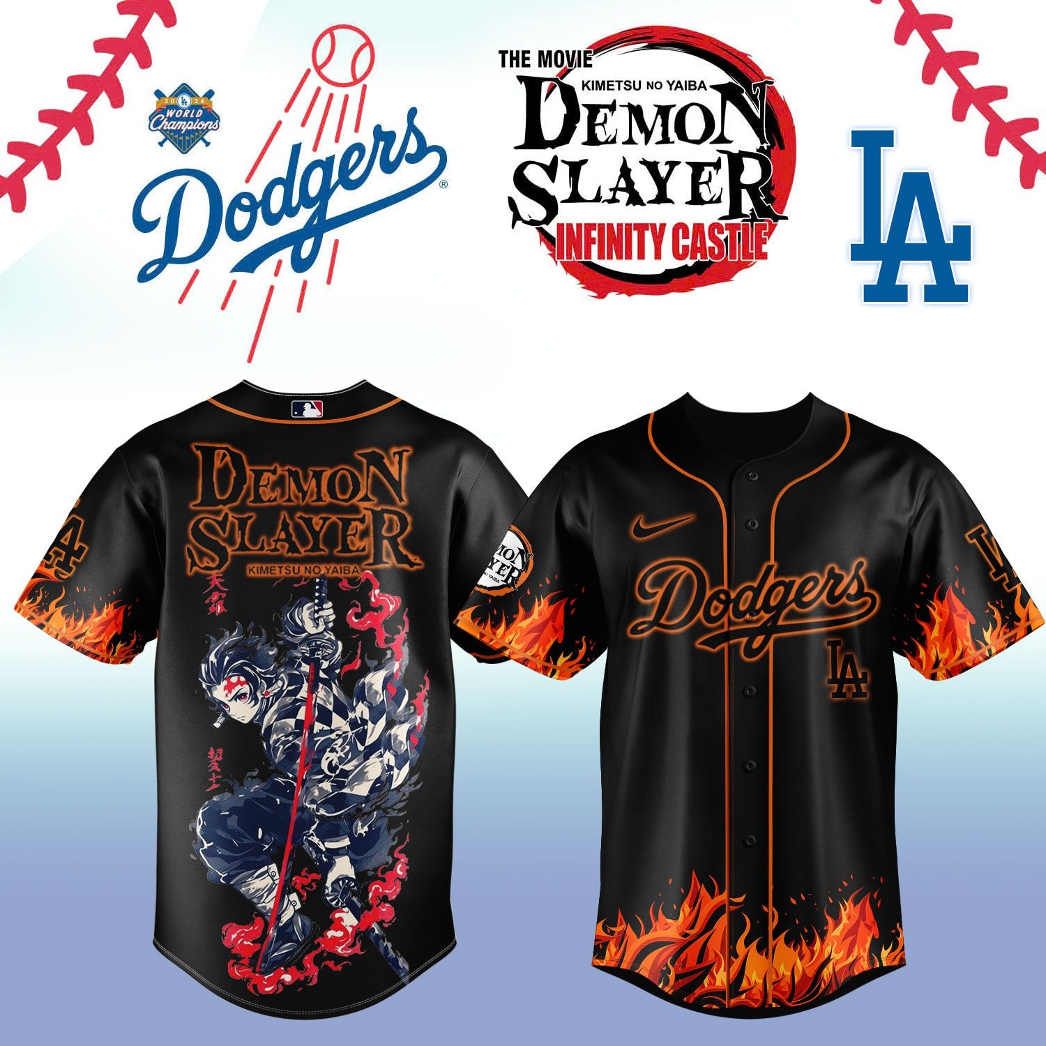 LA Dodgers _ Demon Slayer Jersey 2025