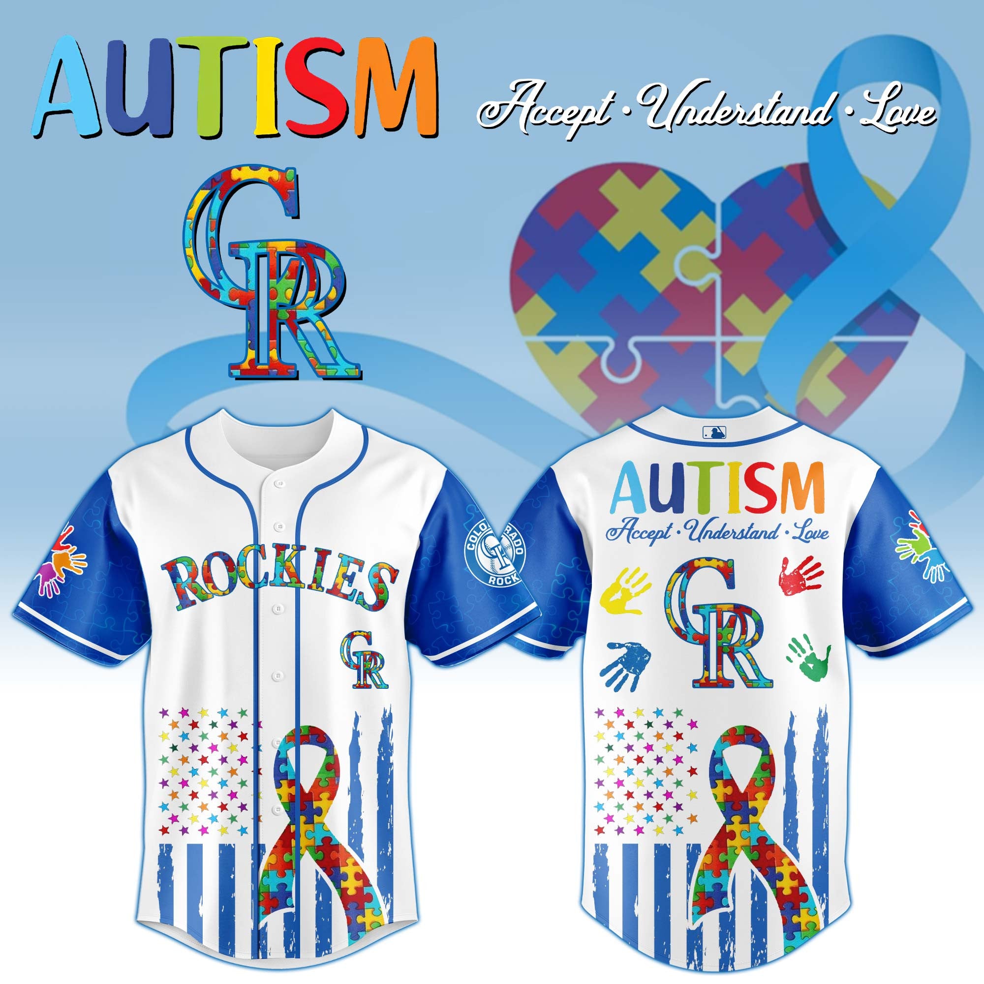 Colorado Rockies × Special Autism Awareness Month Limited Edition Jersey