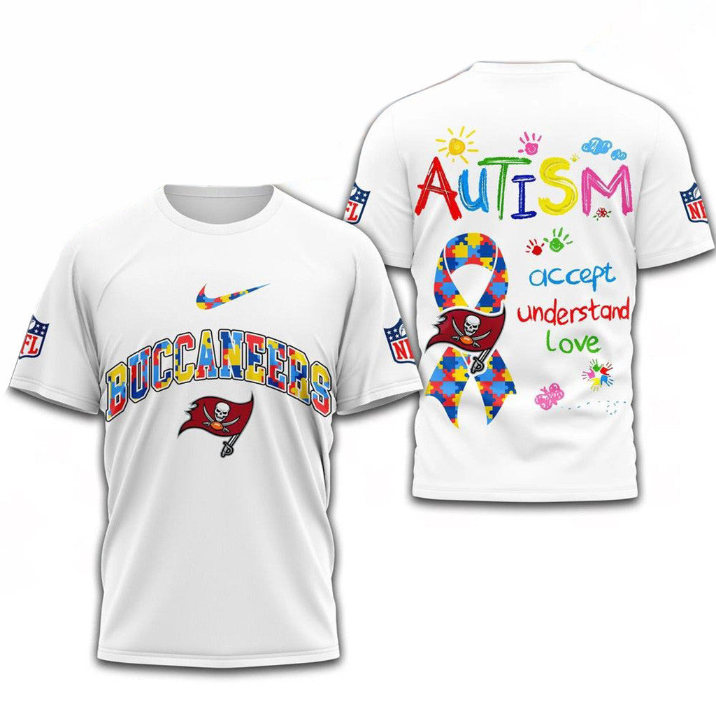 NFL Tampa Bay Buccaneers Autism Awareness Accept Understand Love Shirt Buccaneers Merch