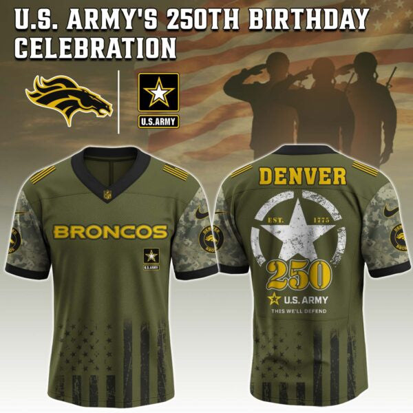 Denver Broncos NFL x U.S. ARMY'S 250TH Birthday Special Edition Jersey