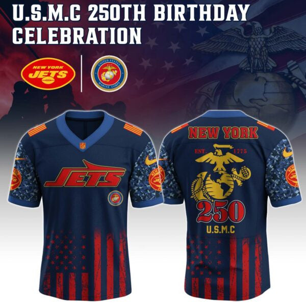 New York Jets NFL x U.S.M.C 250TH Birthday Special Edition Jersey