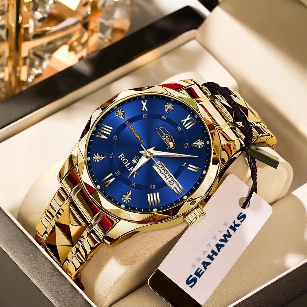 Seattle Seahawks x Rolex Alloy Luxury Quartz Watch