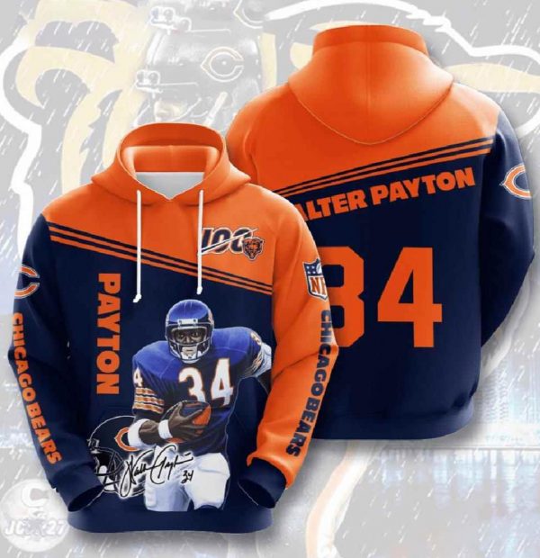Paytom Chicago Bears Nfl Custom All Over Print 3D Hoodie
