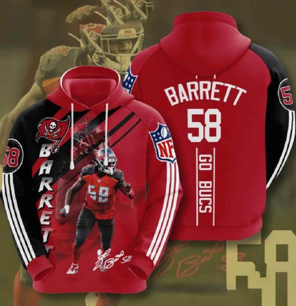 Nfl Tampa Bay Buccaneers 3d Hoodies Barrett