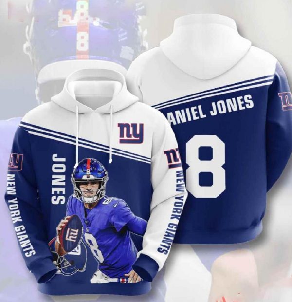 Jones Nfl New York Giants 3d Hoodies