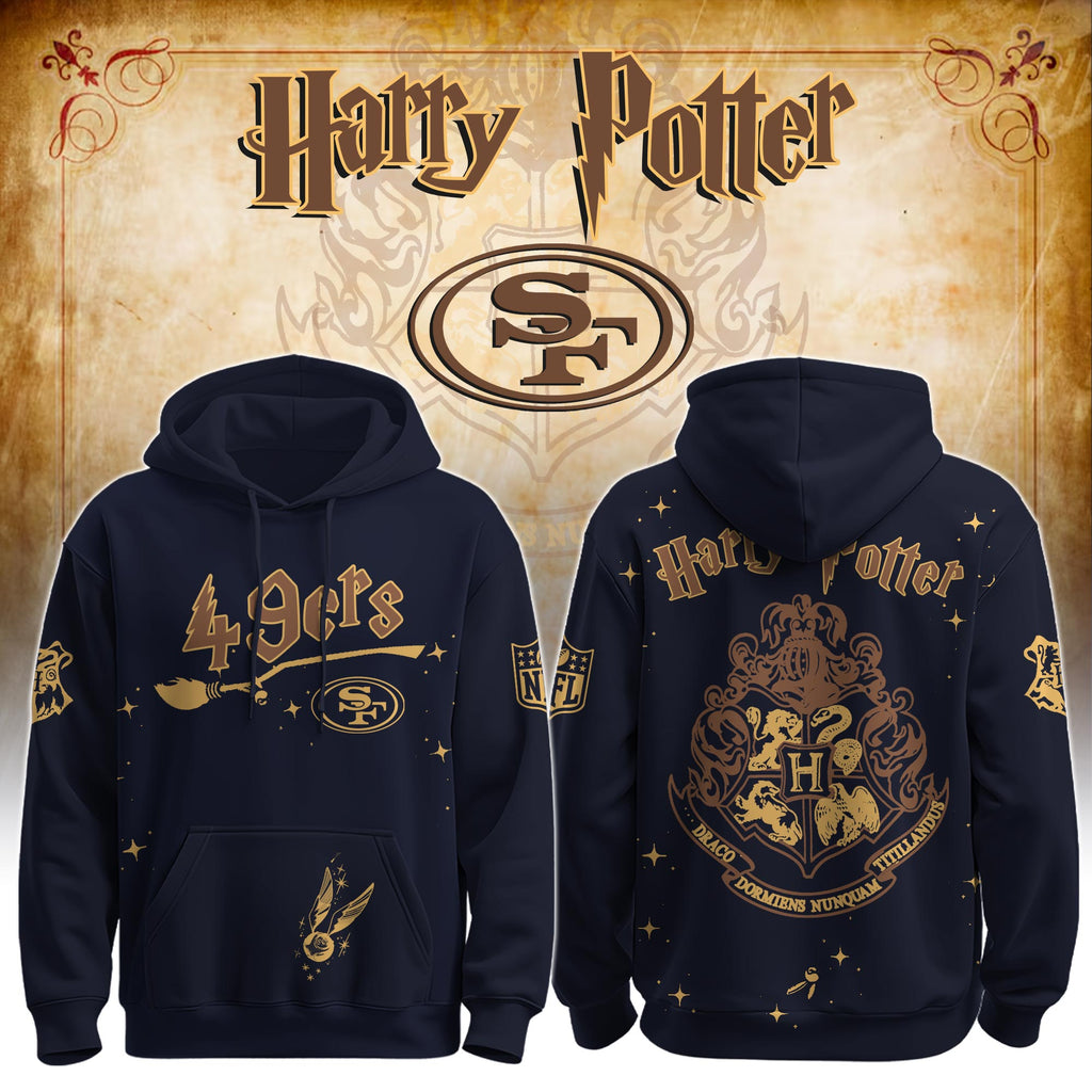 Unisex SF 49ers x Hogwarts Enchanted Crossover Hoodie