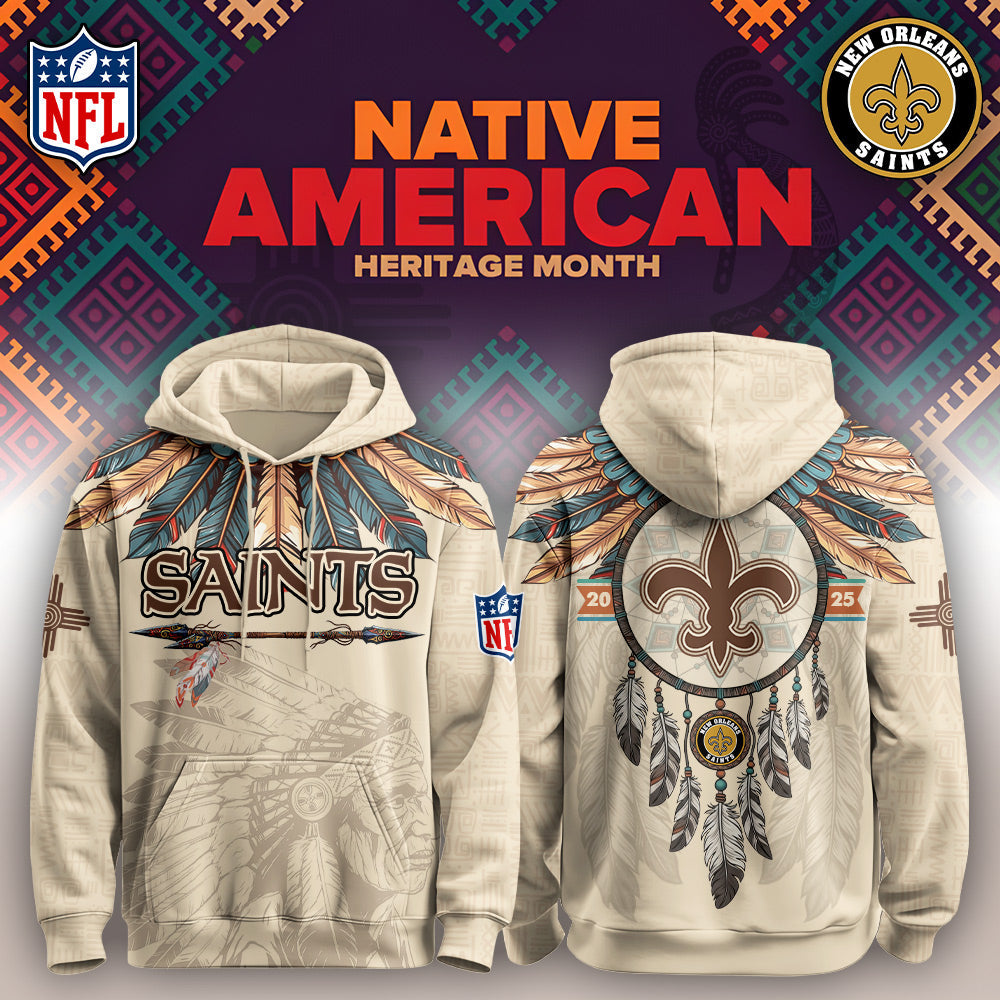 NO Saints-Native American Heritage Month Limited Editions Hoodie